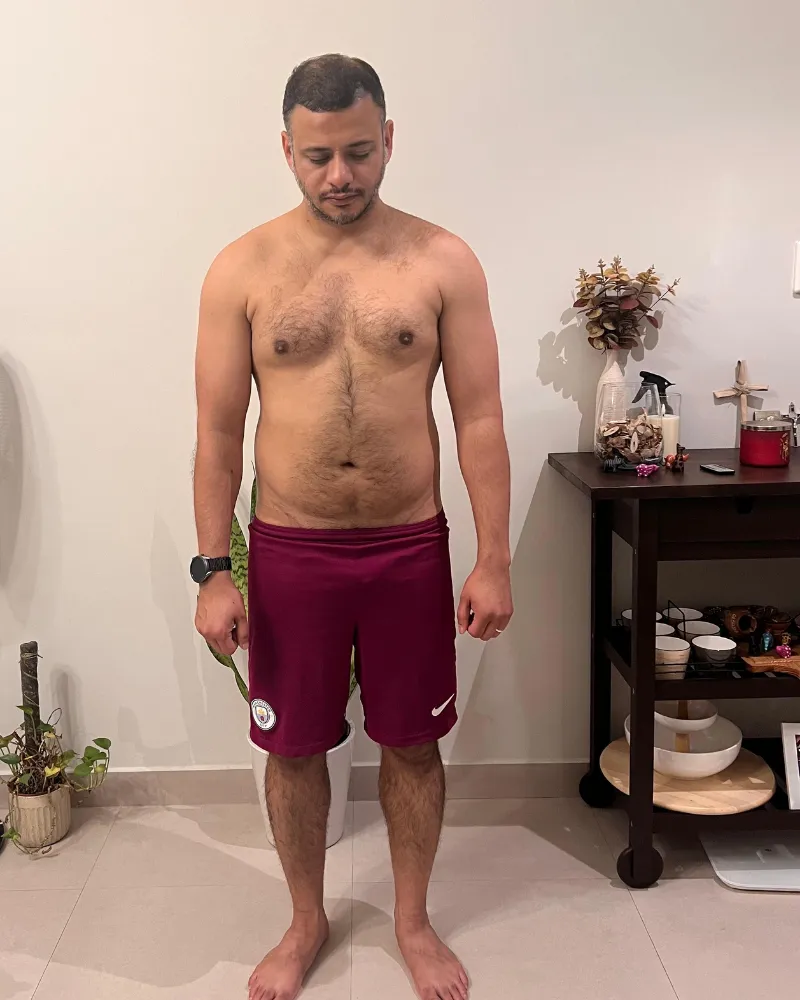 Lawrence before body transformation with Body Recode